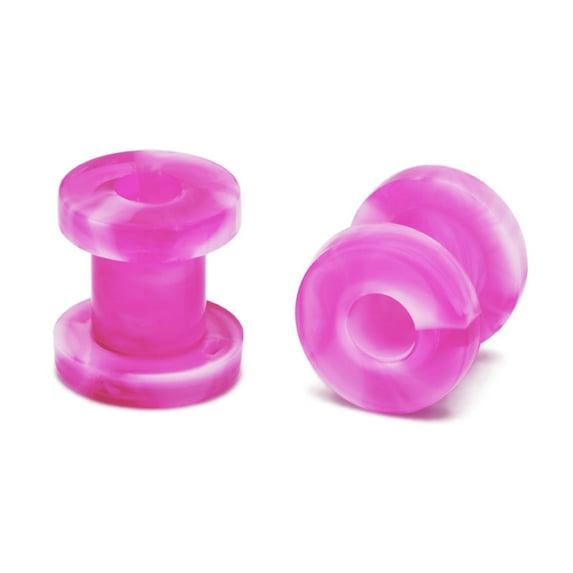 LAURITAMI Acrylic Ear Tunnel Pulley Plug Flesh Expander Piercing(2mm-12mm)