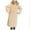 Khaki, variant on ZRGHAOYLQ Women's Winter Puffer Jackets with Faux Fur Hood Fashion Horn Button Quilted Jacket Coat Dolman Long Sleeve Down Coats Solid Color Long Overcoat