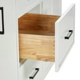 thumbnail image 3 of Ariel Kelly 60 Inch Double Sink Base Cabinet In White, 3 of 11