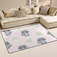 thumbnail image 2 of Coolnut Lightweight Soft Area Rugs 31x20 Inch, Cute Baby Raccoons Floor Mat Doormat for for Rooms Entrance Hardwood Floor Living Room 2'7" x 1'8"） Nursery Rugs, 2 of 6