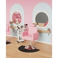 thumbnail image 4 of Baasha Reclining Salon Chair for Hair Stylist, Barber Chair All Purpose Styling Chair with Heavy Duty Hydraulic Pump, Reclining Barber Chair Spa Equipment - Pink, 4 of 8