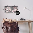 thumbnail image 3 of Blooming Peony Petals Pink Nature Botanical & Floral Graphic Art Black Framed Art Print Wall Art, Set of 2, 3 of 8