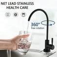 thumbnail image 3 of Kitchen Faucets Direct Drinking Tap Black Matte Stainless Steel Kitchen Water Filter Tap Ro Purify System Reverse Osmosis, 3 of 5