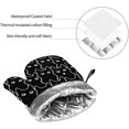thumbnail image 6 of Black Cat Oven Mitts Pot Holders Set of 4, Kitchen Gloves Potholders Heat Resistant for Chef Baking Cooking Grilling BBQ, 6 of 6