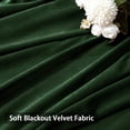 thumbnail image 4 of Cortinas MIULEE de terciopelo verde esmeralda con pompones, 244 x 132 cm, 2 unidades, 4 of 7
