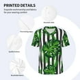 thumbnail image 4 of Balery Palm Greenery Baseball Jersey for Men Casual Button Down Shirts Short Sleeve Active Team Sports Uniform-XX-Large, 4 of 9