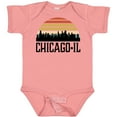 thumbnail image 3 of Inktastic Chicago Illinois Skyline Vintage Boys or Girls Baby Bodysuit, 3 of 5
