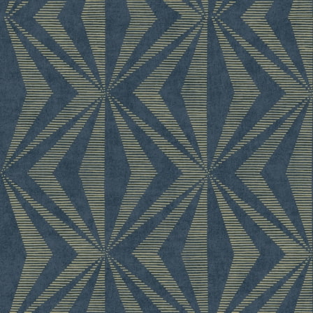 Advantage Monge Blue Geometric Wallpaper