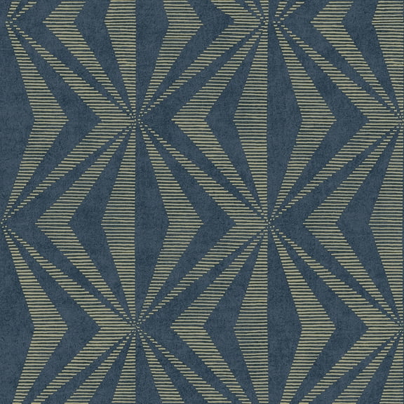 Advantage Monge Blue Geometric Wallpaper