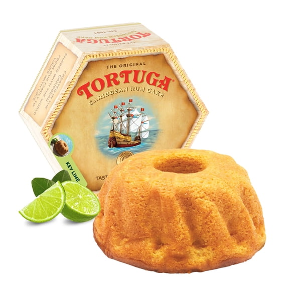 Tortuga Key Lime Rum Cake 4oz – Premium Dessert Cake, Freshly Sealed & Ready-to-Serve