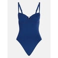 thumbnail image 5 of Kacey Lee Women's and Women's Plus Underwire One Piece Swimsuit with Seaming, Sizes XS-3X, 5 of 5
