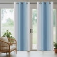 thumbnail image 5 of Outdoor Curtains for Patio Waterproof, Blue Grey Ombre Outdoor Privacy Panels Grommet, Farmhouse Gradient Minimalist Blackout Outside Curtains for Porch/Cabana/Pergola/Gazebo 54"x95", 2 Panels, 5 of 8