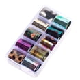 thumbnail image 1 of 1 Box Starry Sky Nail Foil Sticker Holographic Nail Paper Candy Color Nail Shimmer Transfer Sticker Manicure Decorations Holographic Nail Paper Decals, 1 of 9