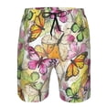 thumbnail image 4 of Kdxio Butterflies2 Pattern Mens Casual Shorts - Drawstring Summer Beach Sports Shorts for Men, 4 of 9