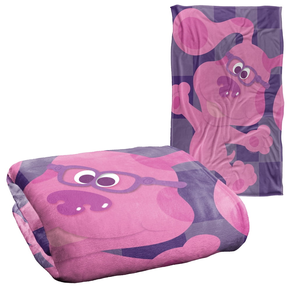 Blues Clues Blanket, 36"x58" Blue's Clues Large Magenta Silky Touch