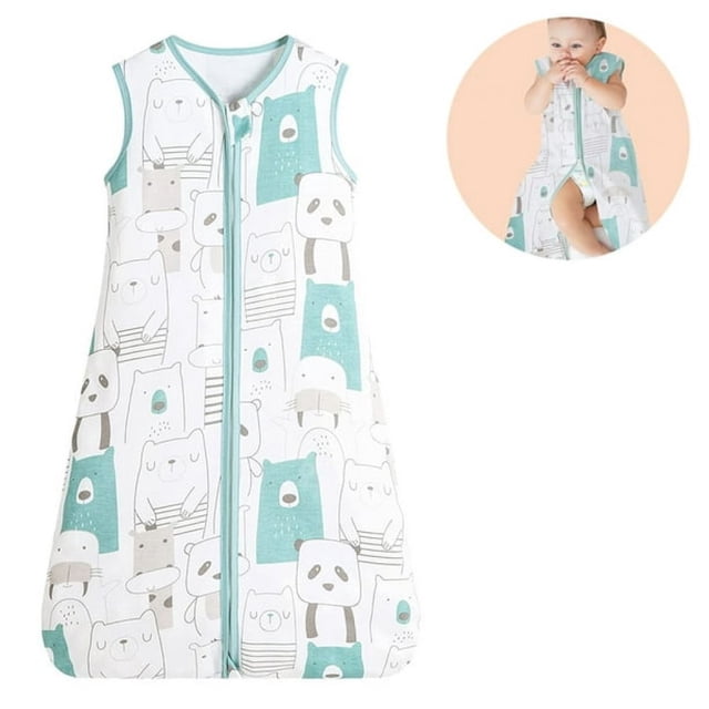 Sac de Couchage en Coton Sans Manches Couverture Portable pour Bébé