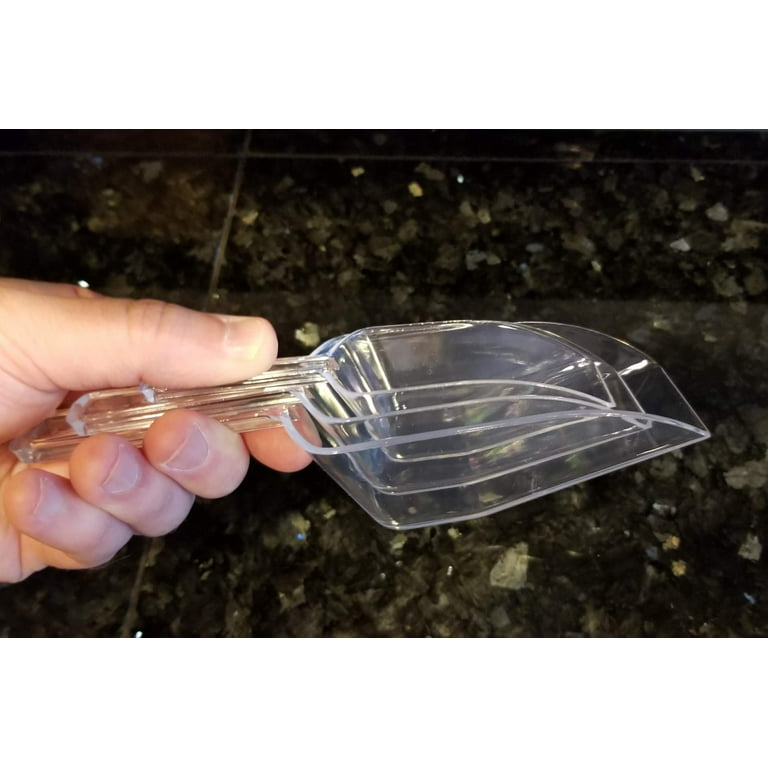 Handy Housewares 3 Piece Nesting Clear Plastic Kitchen Scoop Set - Perfect  for Cereal, Oatmeal, Coffee, Sugar, Powder (1 Set)