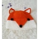 thumbnail image 2 of Gorro de punto Fox con orejas para niños (naranja) JM, 2 of 5
