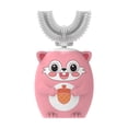 thumbnail image 3 of Cepillo de dientes eléctrico sónico para niños, recargable, 360 grados, automático, con dibujos animados, inteligente, en forma de U, de silicona para niños, 3 of 5