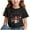 Black-2, variant on Virmaxy (3-15y) Boys Girls Opening Season Trendy Tops Kids Letter Printing T-Shirt Spring Summer Short-Sleeved Round Neck Pullover Bottoming Shirt Black-1 3 Years