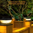 thumbnail image 6 of Outdoor Waterproof Solar Pillar Light Patio Garden Fence Gate Post Light 6X6 inch 600mAh Battery IP65 Waterproof Rating, 6 of 9