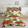 thumbnail image 2 of Erosebridal Animal Frog Bedding Sets King With Comforter,Red Mushroom Comforter Sets King Size,Botanical Decor,Reversible,Ultra Soft,3-Piece, 2 of 8