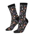 thumbnail image 1 of Balery Mushroom Calcetas Largas con Estampado para Hombre y Mujer – Suaves y Transpirables, Talla Única (US 5-11), 1 of 6