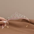 thumbnail image 2 of Yoyauz Kids Crystal Headgear for Kids Girls Princess Outfit Rhinestone Crown Headband Wedding Hair Ornament Birthday Sacrament Pageant Halloween Christmas Cake Decoration Gifts, 2 of 5