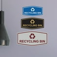 thumbnail image 3 of Fancy Recycling bin Sign (Navy Blue/Gold) - Small, 3 of 5