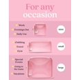 thumbnail image 3 of Bolsas de cosméticos Embla Clear, juego de 3 para mujer con cierre, 3 of 6