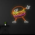 thumbnail image 3 of Handmadetneonsign Burger Neon Sign, Burger Neon Light, Burger Led Light, Fast Food Led Signs, 3 of 5