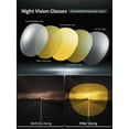 thumbnail image 4 of TINHAO Night Vision Driving Glasses Fit Over Eyeglasses for Men Women, Square Polarized Nighttime Glasses Yellow Lens, 4 of 8