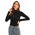 thumbnail image 2 of Women Long Sleeve Slim Fitted Based Layer Lightweight Active Shirt Pullover Tops, 2 of 6