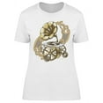 thumbnail image 1 of Steam-punk Gramophone Design  T-Shirt Women -Image by Shutterstock, Female 3X-Large, 1 of 2