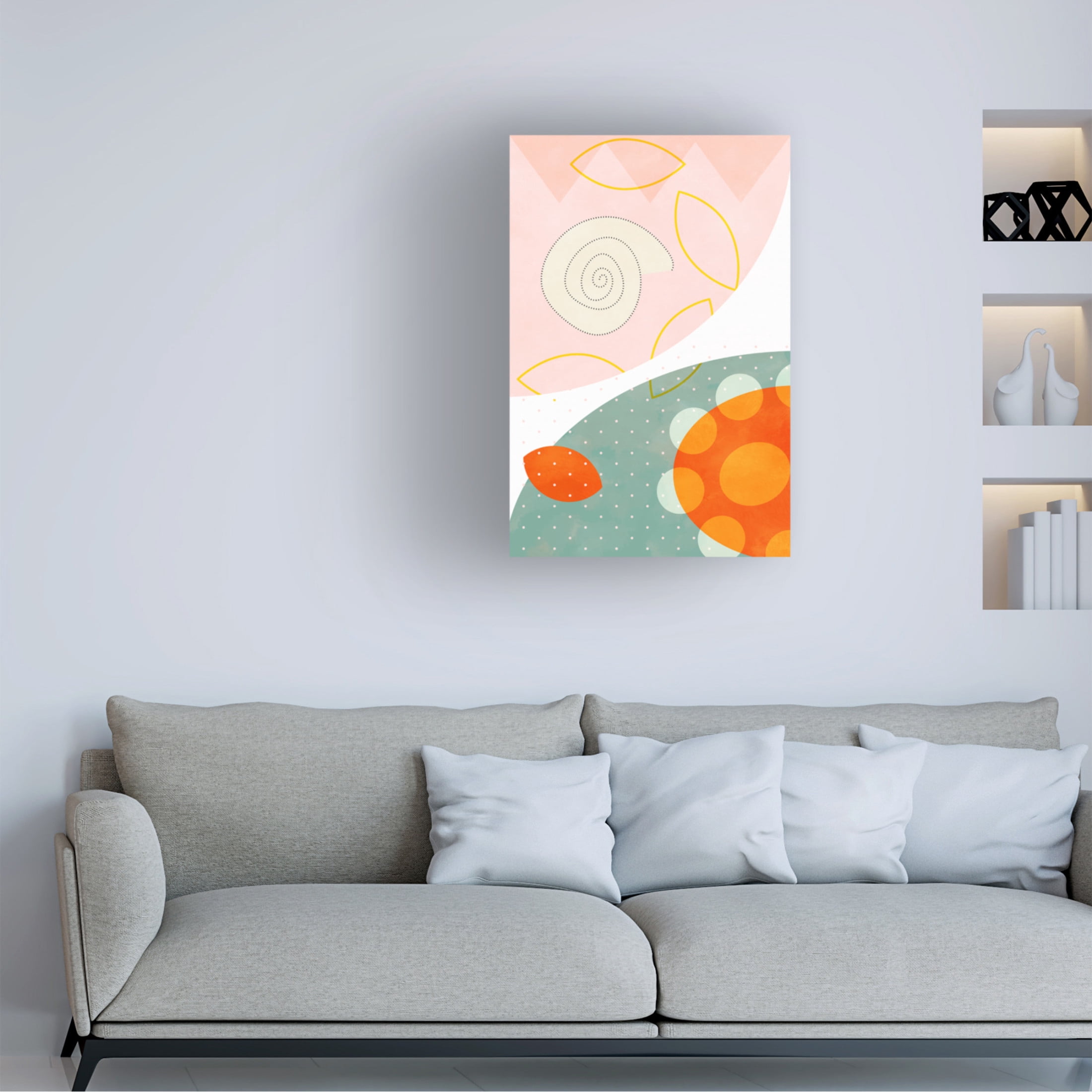 Trademark Fine Art Ana Rut Bre Friendly Colors Hilma 4 Canvas Wall Art