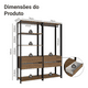 thumbnail image 4 of Ropero Closet Guardarropas Madesa Valencia 140cm MN, 4 of 6