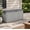 Grey, variant on 75 Gallon Resin Deck Box, Waterproof Outdoor Storage Box with Wheels, Lockable Lid and Handles, Large Deck Storage for Outdoor Gear, Patio Furniture Cushion, Gardening Tools, Brown