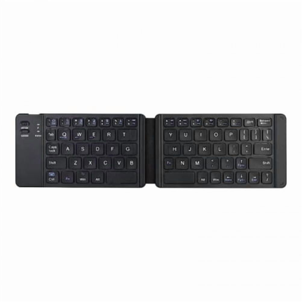 Folding Wireless Keyboard for iPhone 15/Pro/Max/Plus - Bluetooth Rechargeable Portable Compact for iPhone 15/Pro/Max/Plus