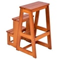 thumbnail image 6 of Topbuy 3-Tier Folding Step Stool Ladder Chair Bench Seat Utility Multi-functional, 6 of 9