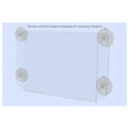 thumbnail image 4 of Window Sign Holder 11" x 8.5" Double Sided Document Display with Suction Cups for Notices and Directional Signage in Public and Government Buildings Clear Acrylic, 4 of 7