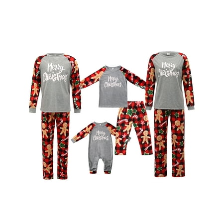 

Huakaishijie Family Matching Christmas Pajamas Sets Xmas Parent-Child Sleepsuit Nightwear