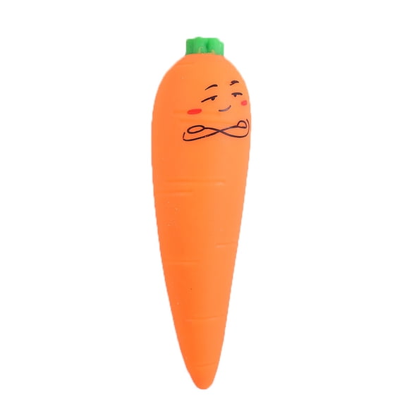 Pelota antiestrés gigante de zanahoria de 14 cm (5,5 pulgadas), juguete antiestrés de verdura naranja jumbo, juguete sensorial ultra blando y moldeable de recuperación lenta para aliviar la ansiedad.