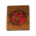 thumbnail image 1 of EeaseMX 1 pieza exquisita caja de espejo de maquillaje ahuecada, juego de peine, espejo de madera portátil vintage, regalo para peluqueros de mujeres., 1 of 8