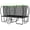 Green, variant on Jump Into Fun Rectangle Trampoline 8x14FT, 2000LBS Weight Capacity Heavy Duty Outdoor Large Gymnastics Trampolines for Kids and Adults with Enclosure Net