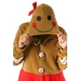 thumbnail image 2 of #followme Adult Christmas Onesie for Women Jumpsuit One-Piece Pajamas (Gingerbread Girl, X-Large), 2 of 5