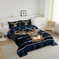 thumbnail image 3 of Camo Deer Bedding Set Hunting American Flag Comforter Set Blue Camouflage Buffalo Plaid Quilt Teen Men,Rustic Woodland Wildlife Bed Duvet Set Animal Room Decor, 3 of 7