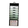 thumbnail image 1 of Abbracc Hanging Wall File Organizer 6 Pocket Expanding for Work Efficiency Classroom green, 1 of 9