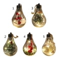thumbnail image 3 of Style 5 Lámpara colgante navideña, bombilla de plástico transparente, bola de luz Led, adornos, esfera rellenable, 3 of 5