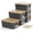 Gray, variant on Small Plastic Storage Bins with Bamboo Lids 5.2qt Stackable Box Basket Pantry Decorative Containers Cute with Lable for Organizing Desktop Closet Office Cream White of 6 packs 10*7.2*4.1'’