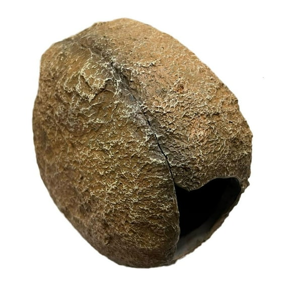 AOOOWER Magnetic Attachment Refuge Nest Rock Cave Shelter House for Reptiles Breeding Safe Resin Aquariums Terrariums Decors